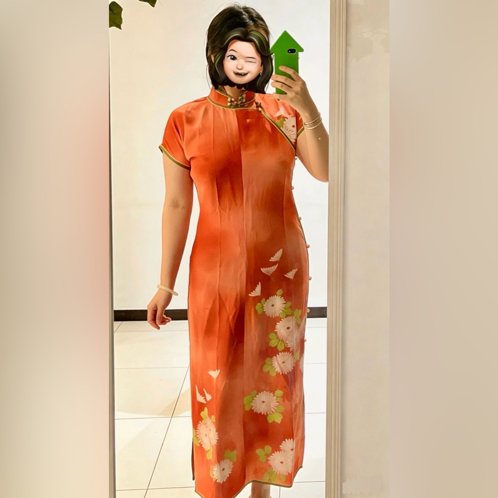 Custom Silk Qipao Two-Piece Set | GuFa Full Button Cheongsam | 100% Silk | New